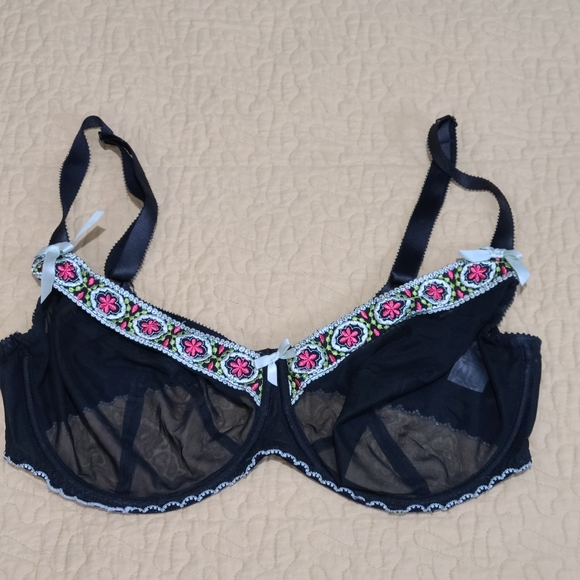 Freya sheer underwire plunge bra size M - Picture 6 of 9